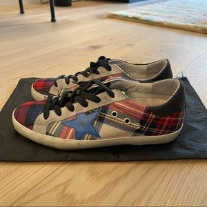 Golden Goose Limited Edition Red/Green/White Plaid